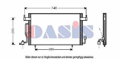 AKS DASIS 062390n -  Конденсатор, кондиционер